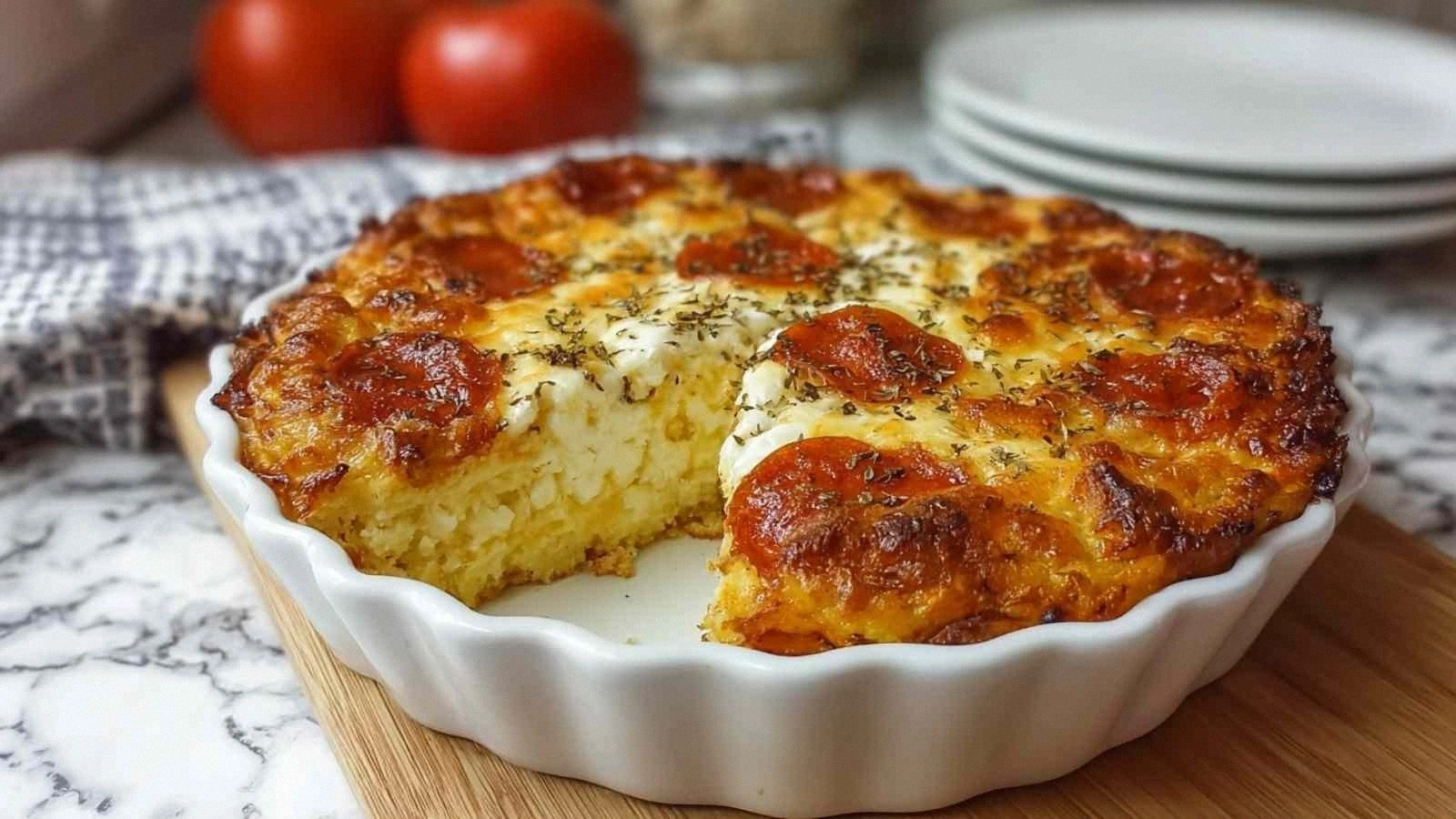 Pizza Style Cottage Cheese Bak