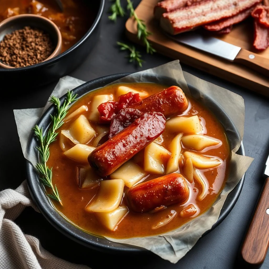 Polish Sausage And Sauerkraut Soup