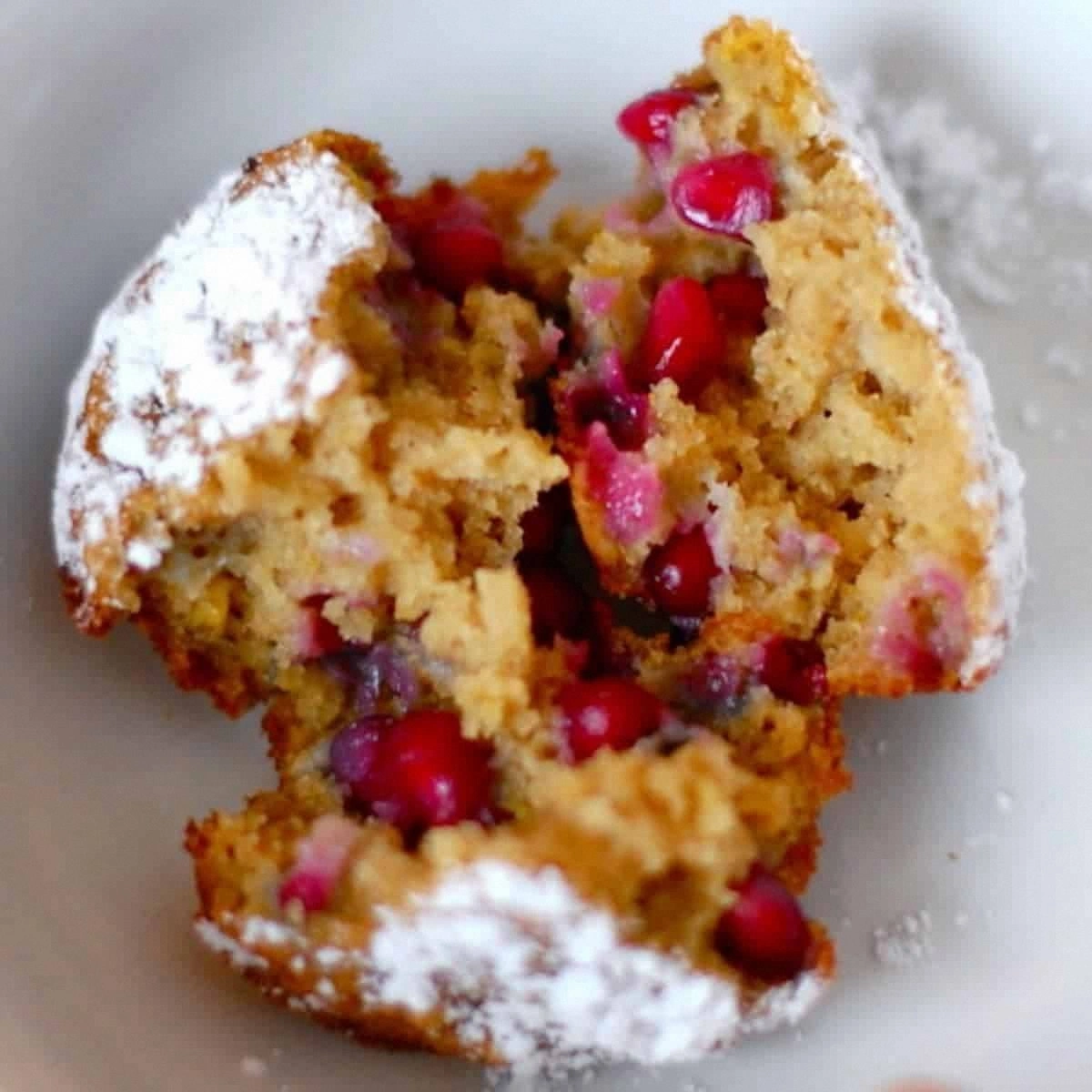 Pomegranate Orange Muffins