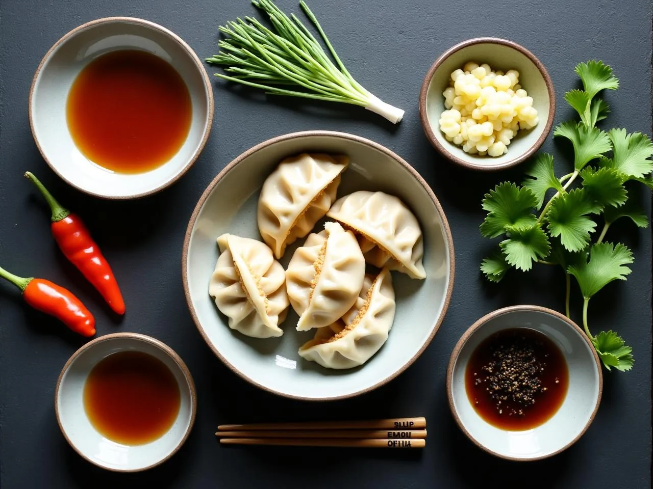 Ingredients for Pork and Cabbage Potstickers