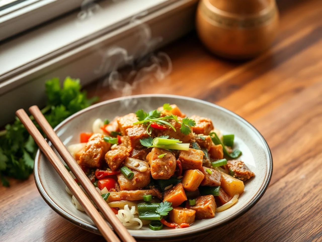 Pork And Vegetable Stir Fry