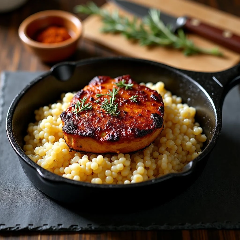 Pork Chop and Rice Skillet