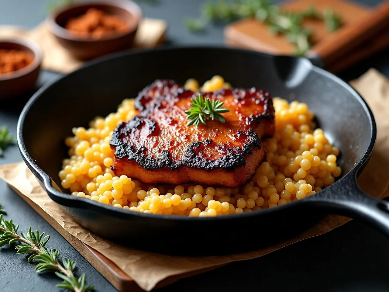 Pork Chop and Rice Skillet
