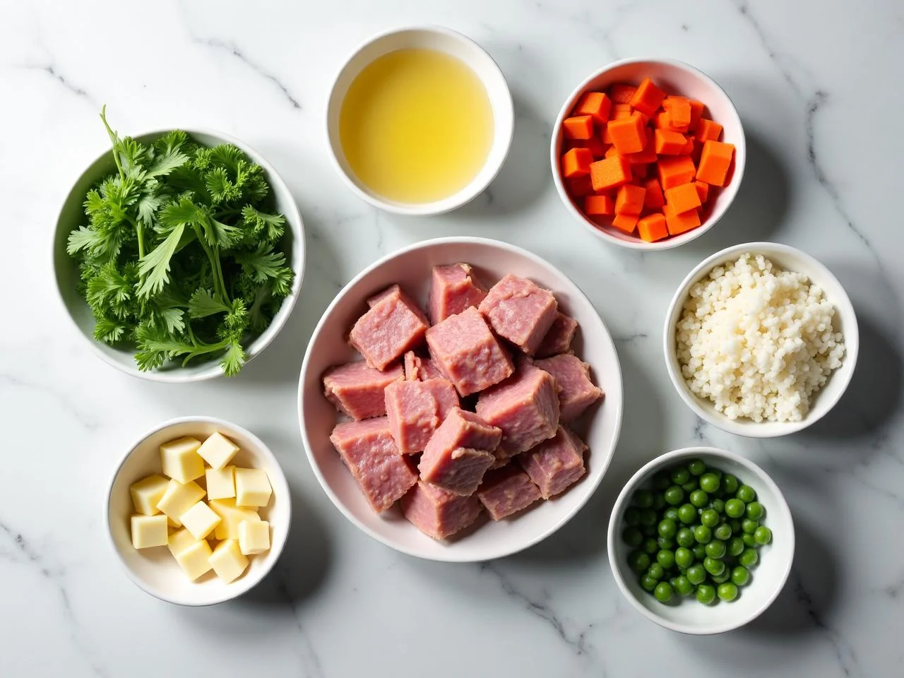 Ingredients for Pork Chop and Rice Skillet
