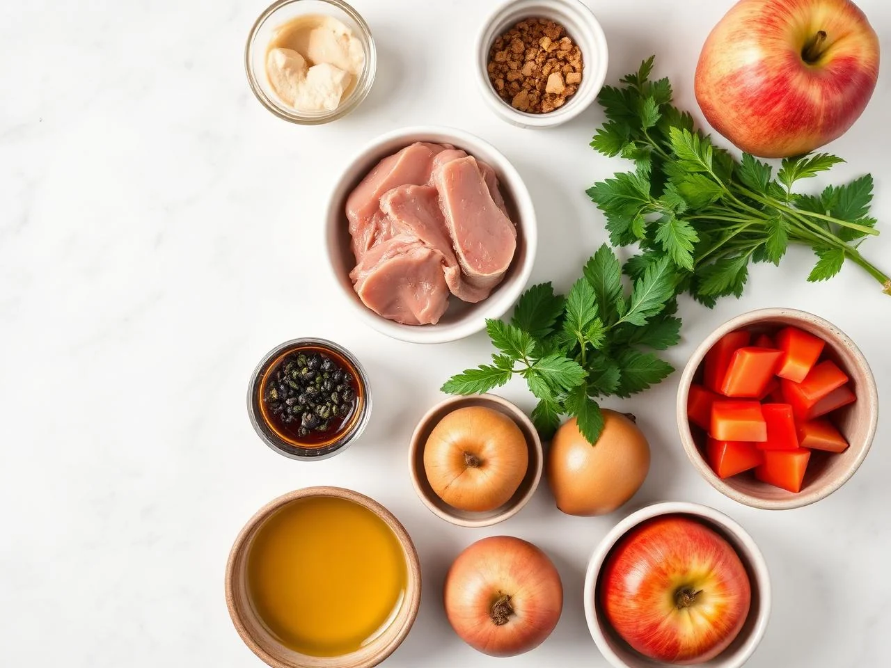 Ingredients for Pork Chops With Apple Cider