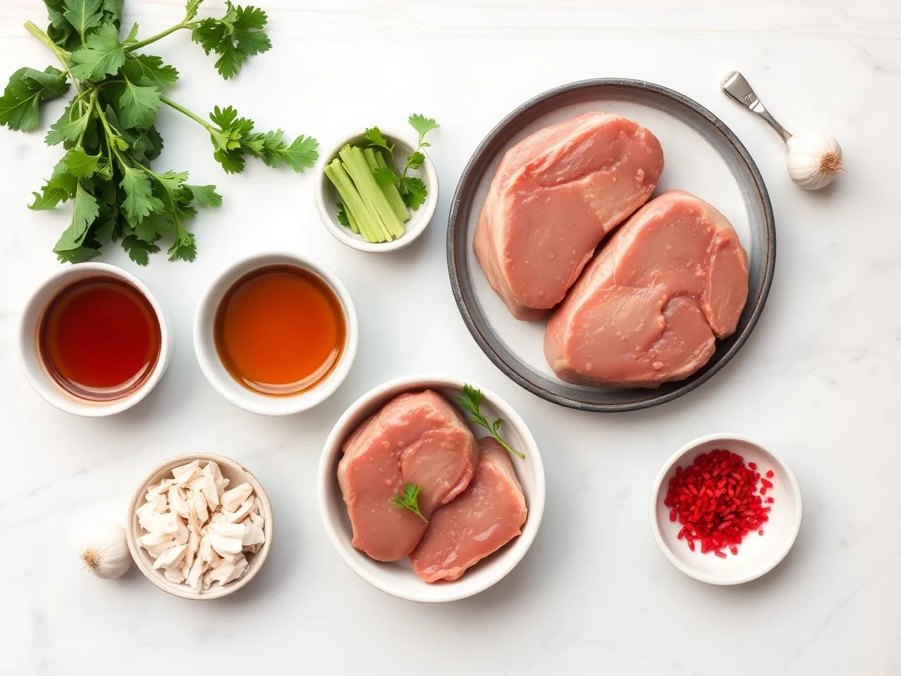 Ingredients for Pork Chops With Honey And Garlic