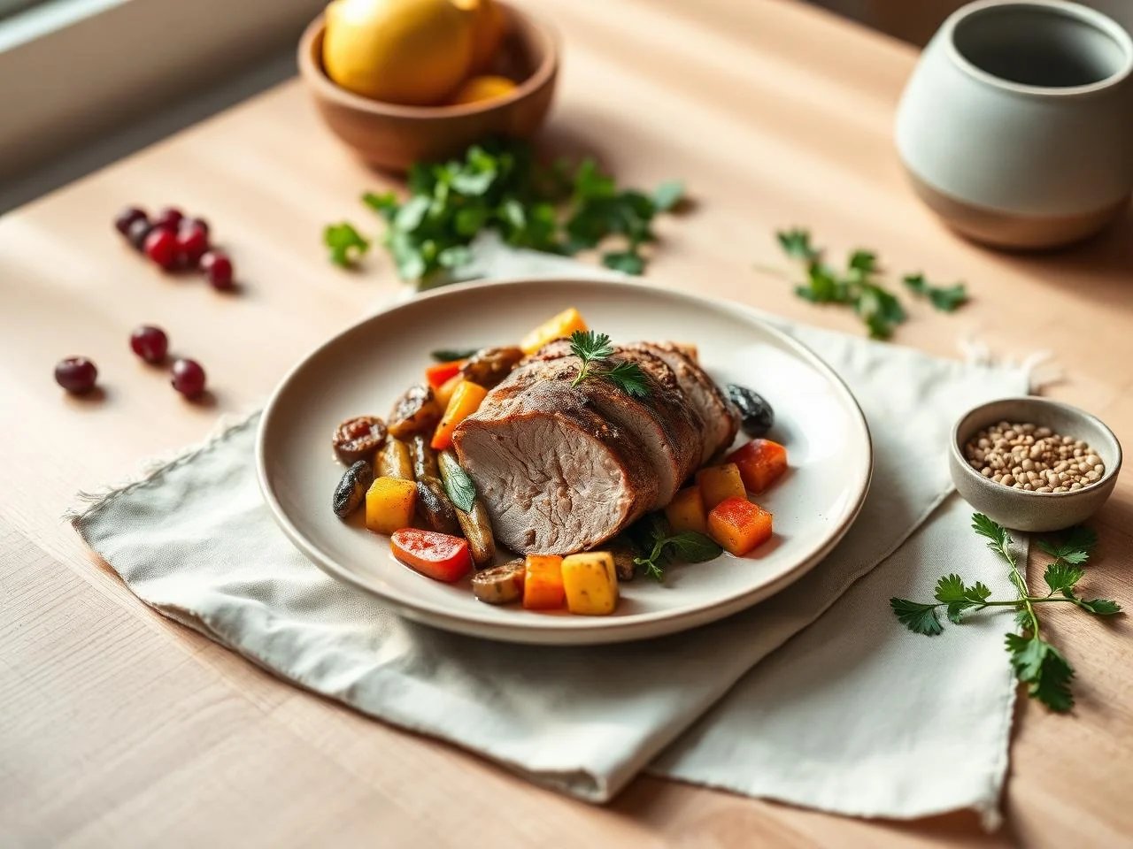 Pork Tenderloin With Roasted Vegetables