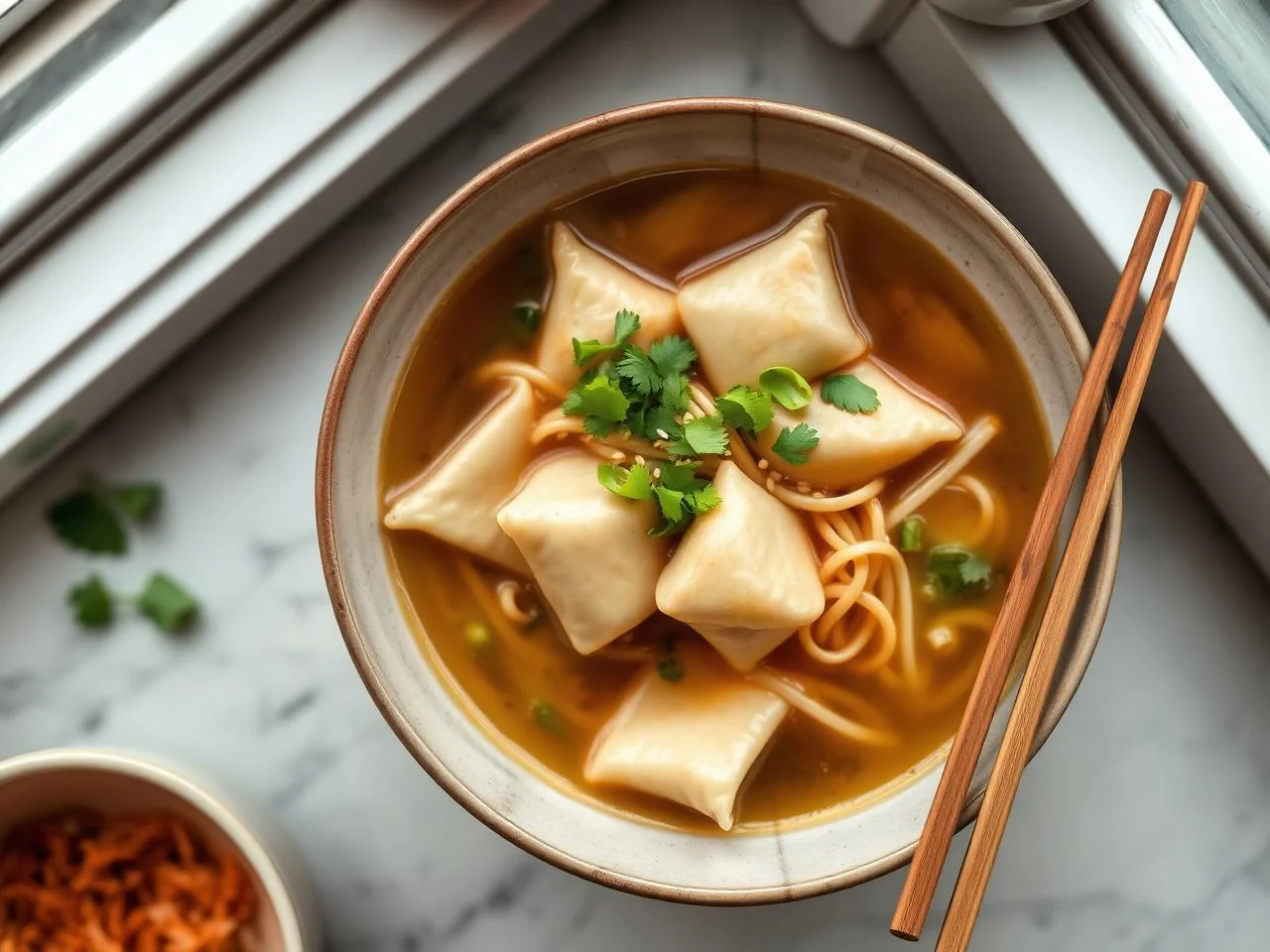 Pork Wonton Noodle Soup