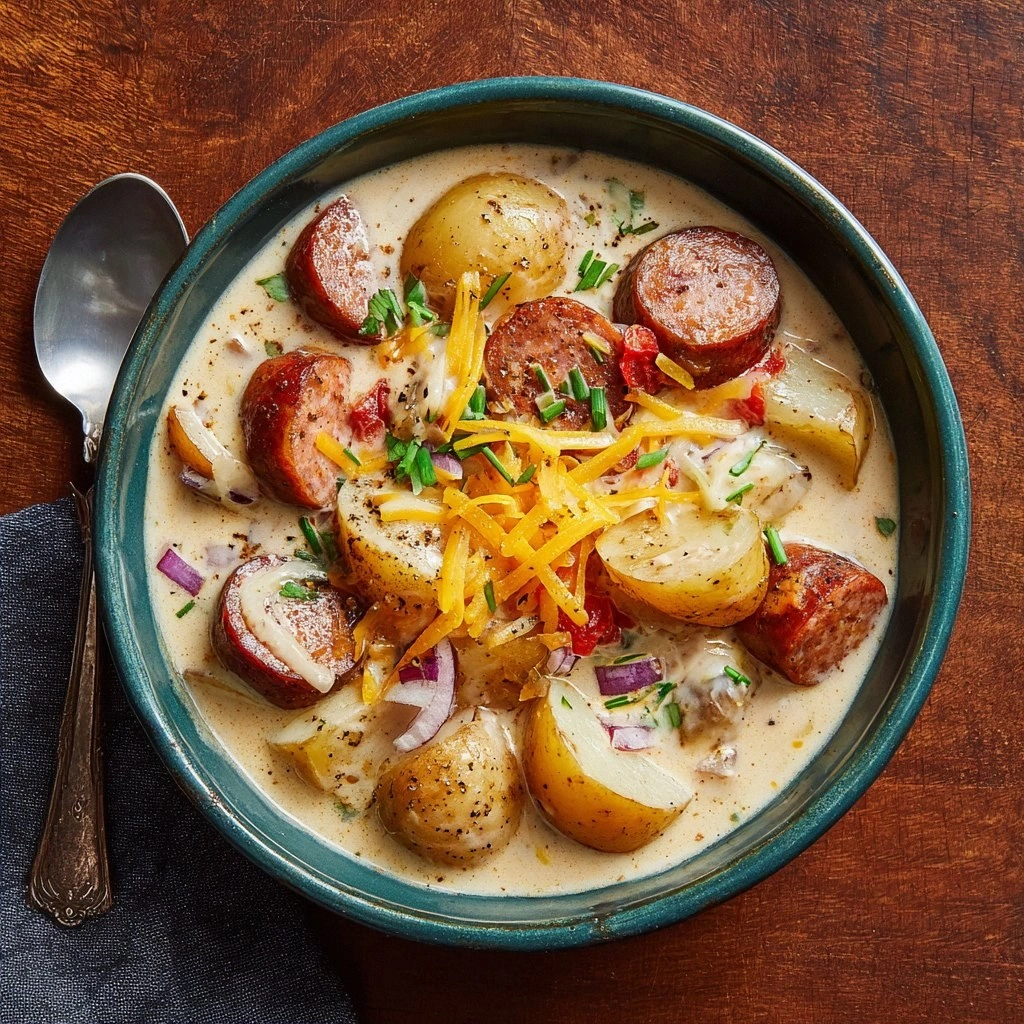 Potato and Sausage Chowder : H