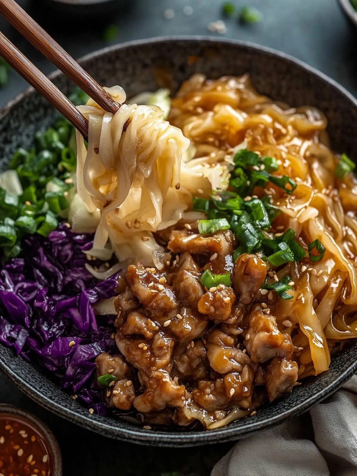 Potsticker Noodle Bowl with Po