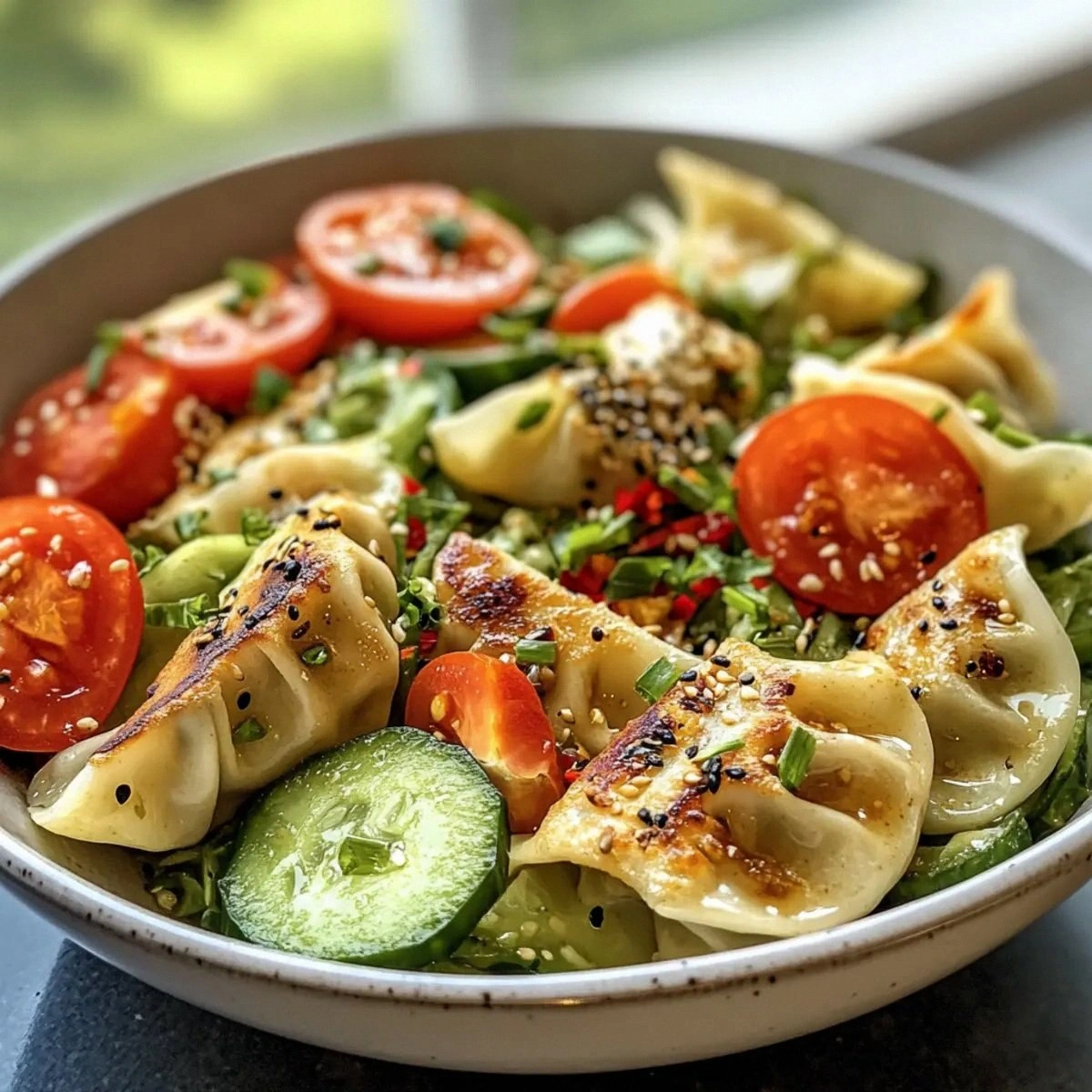 Potsticker Salad: A Fresh Take on Comfort Food Magic