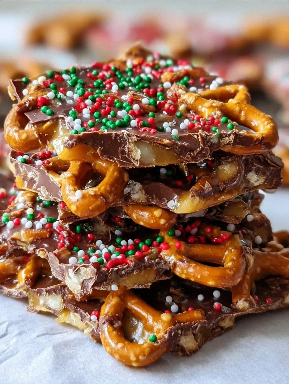 Pretzel Toffee Chocolate Bark Recipe: A Sweet and Salty Holiday Favorite