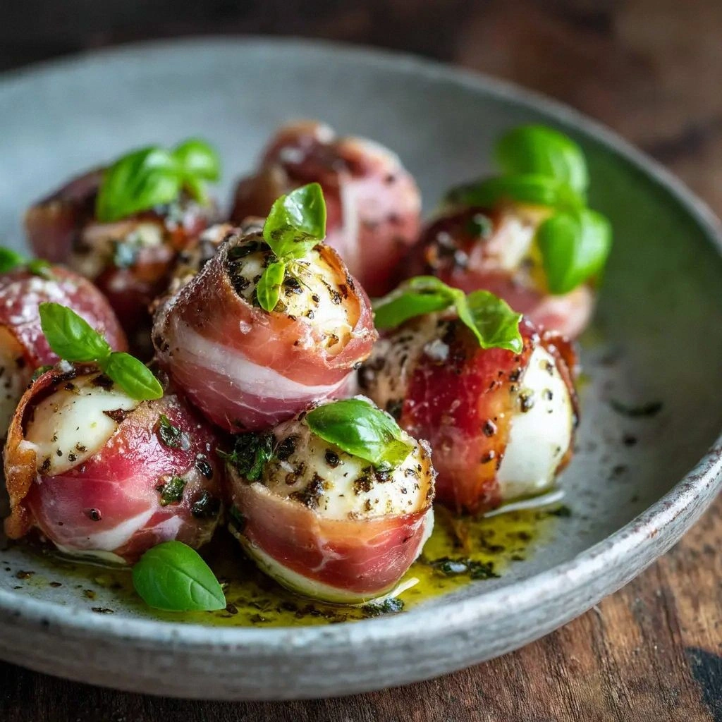 Prosciutto Wrapped Mozzarella 