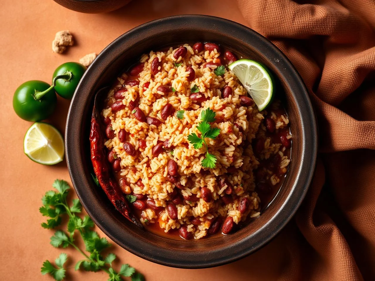 Puerto Rican Style Rice And Beans