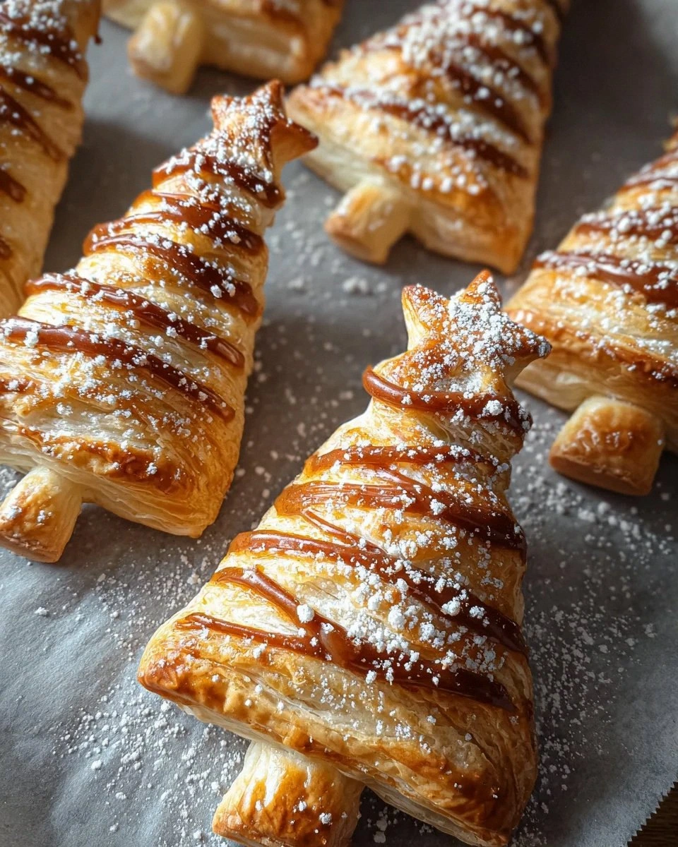 Puff Pastry Christmas Trees