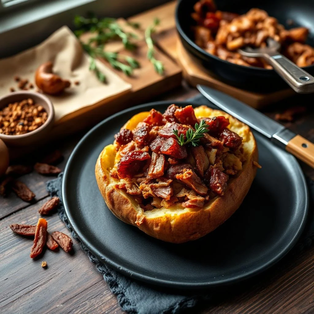 Pulled Pork Baked Potatoes