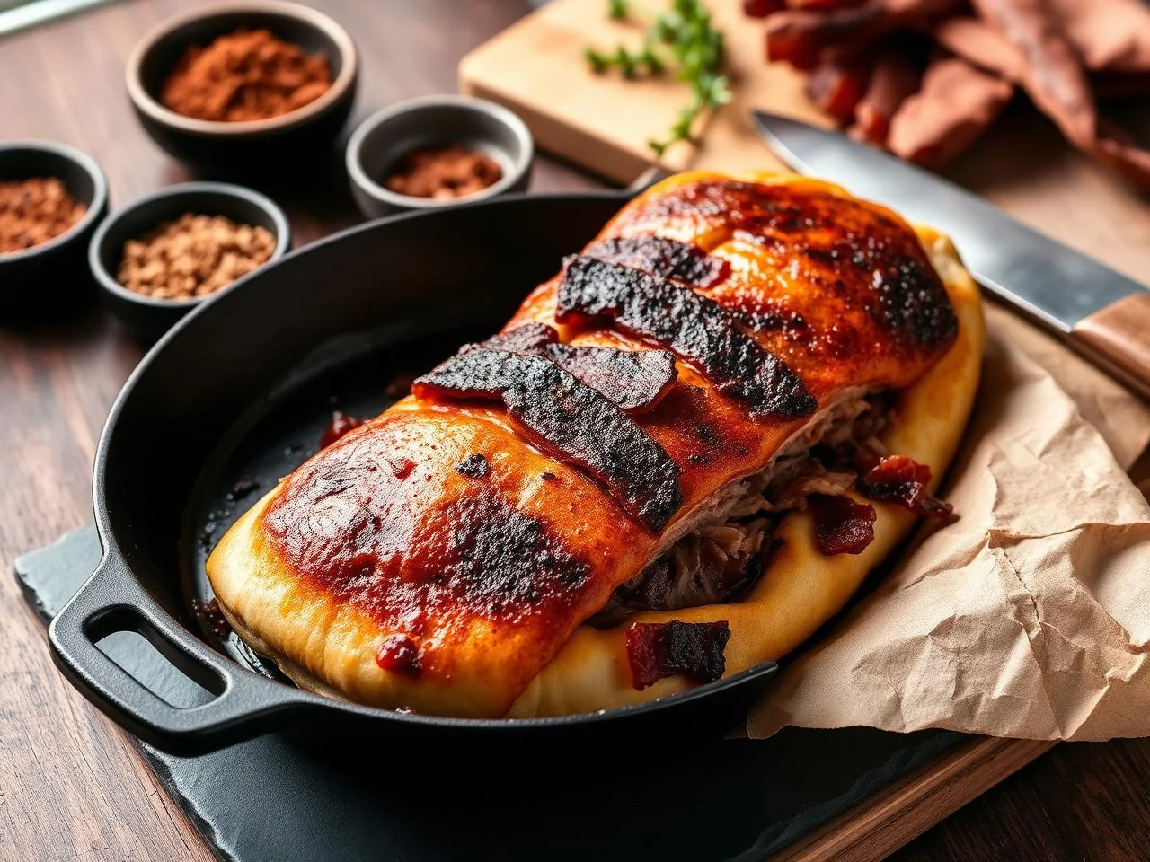 Pulled Pork Calzone
