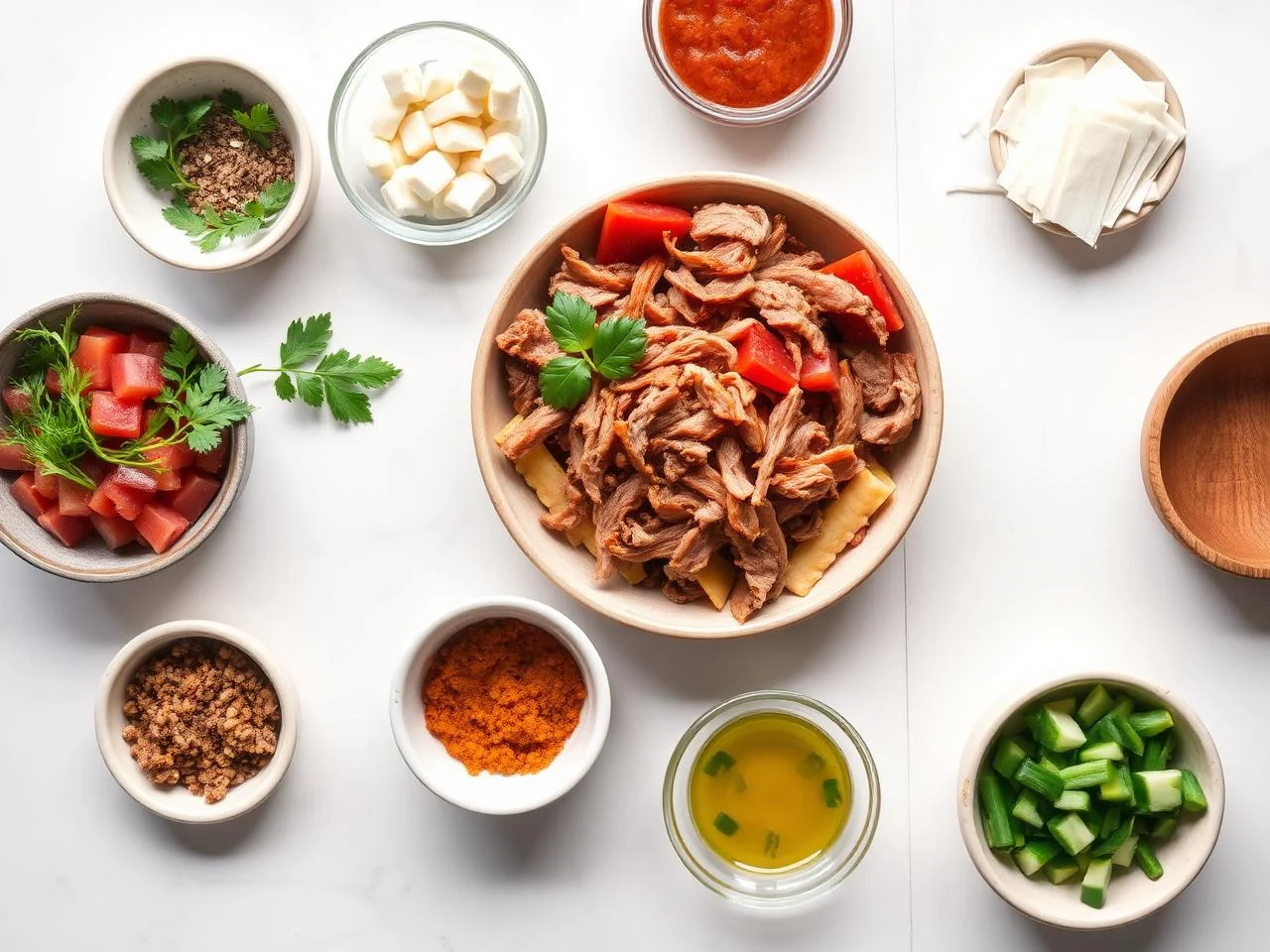 Ingredients for Pulled Pork Grilled Cheese