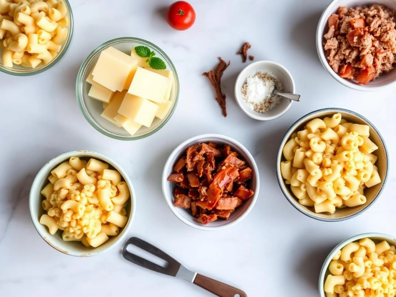 Ingredients for Pulled Pork Mac And Cheese