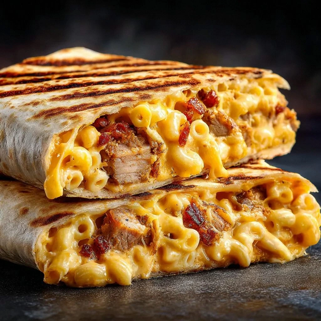 Pulled Pork Mac & Cheese Wraps