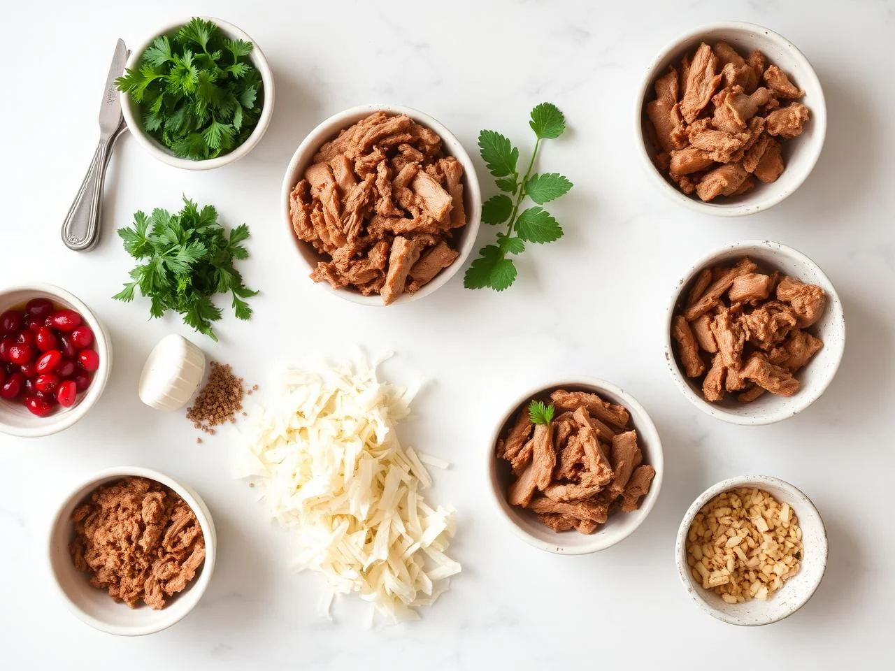 Ingredients for Pulled Pork Sandwiches