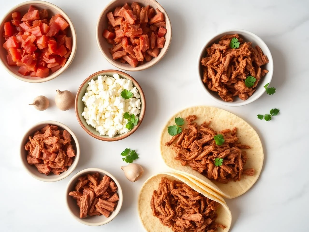 Ingredients for Pulled Pork Tacos
