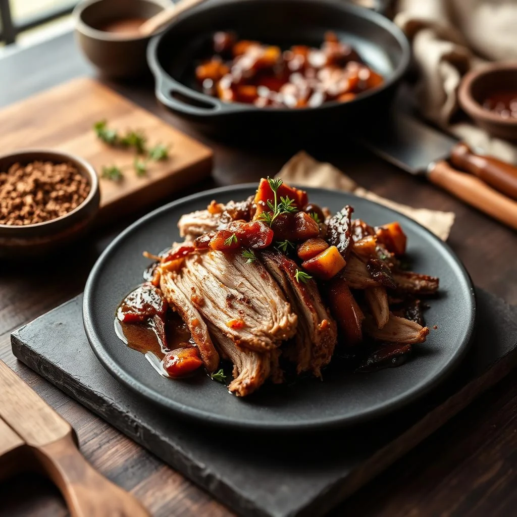 Pulled Pork With Vinegar Sauce