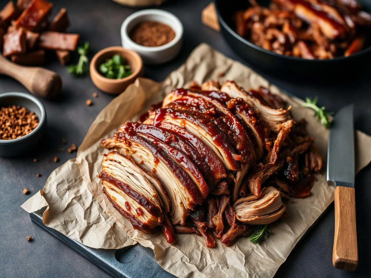 Pulled Pork With Vinegar Sauce