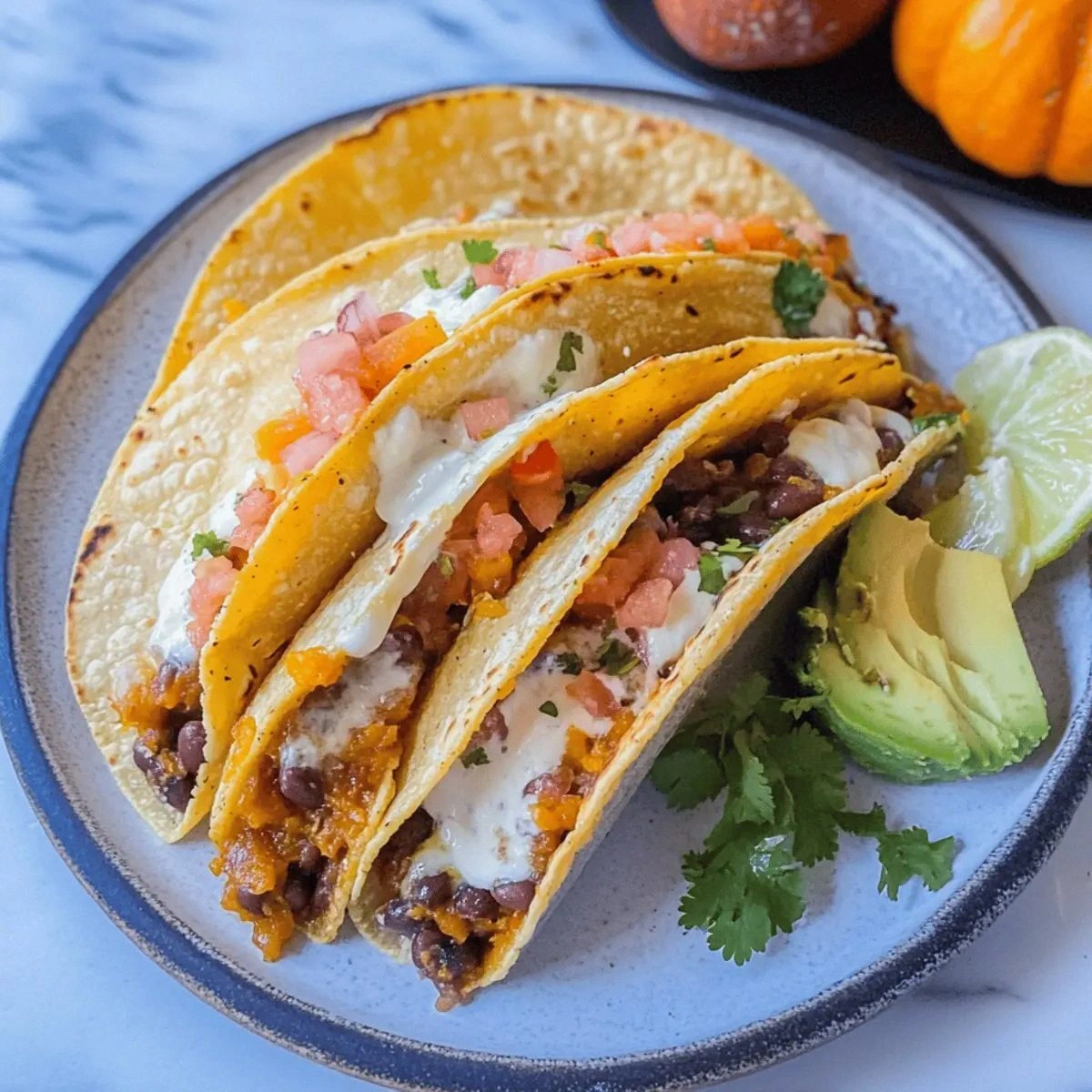 Pumpkin and Black Bean Tacos for a Cozy Fall Delight