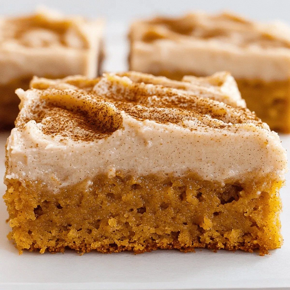 Pumpkin Bars with Brown Sugar Frosting for Fall Cravings