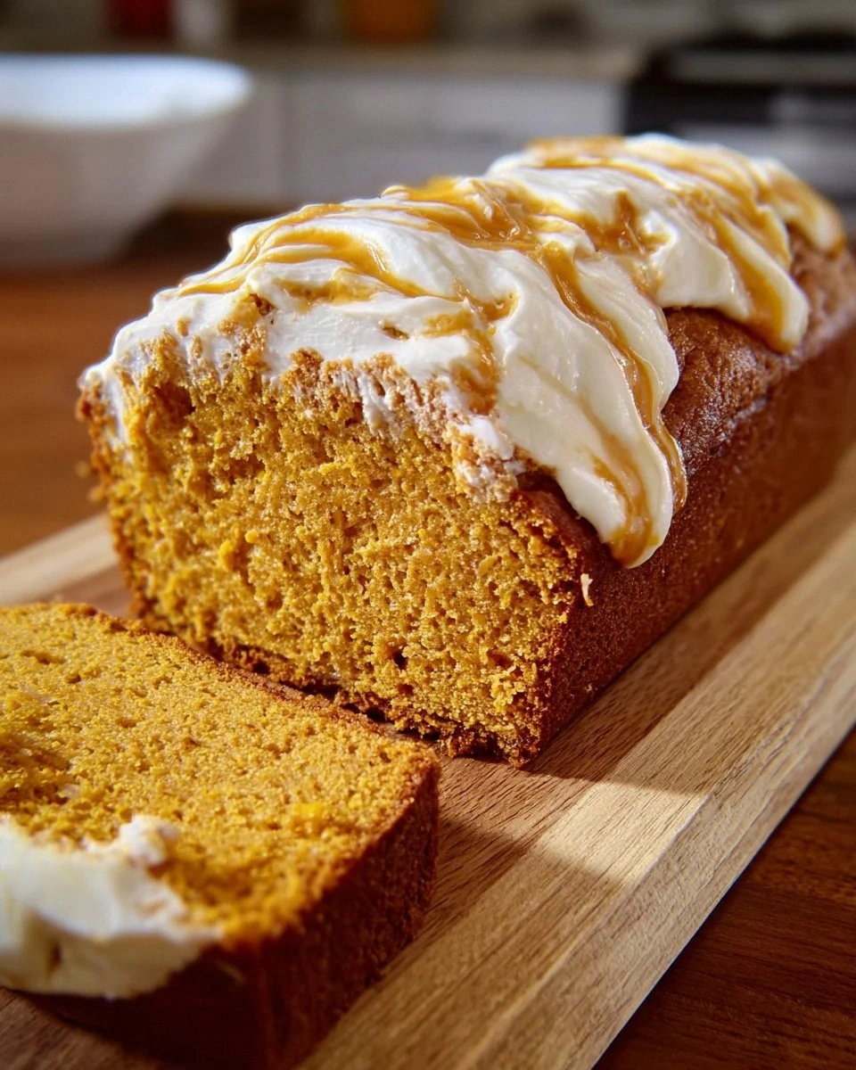 Pumpkin Cream Cheese Bread is the ultimate fall treat!