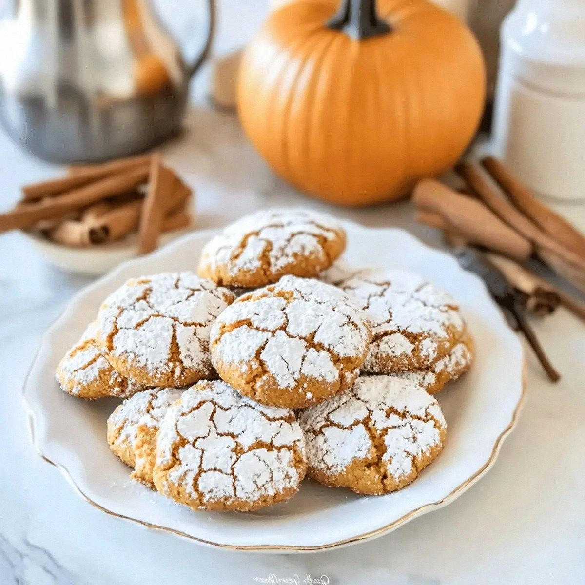 Pumpkin Crinkle Cookies: Irresistibly Soft and Spiced Delights