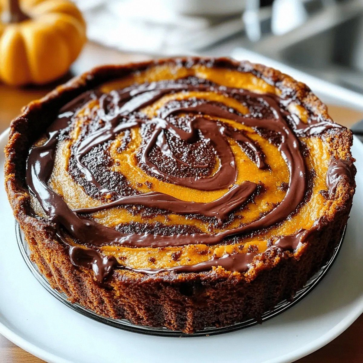 Pumpkin Nutella Swirl Cake That Will Warm Your Heart