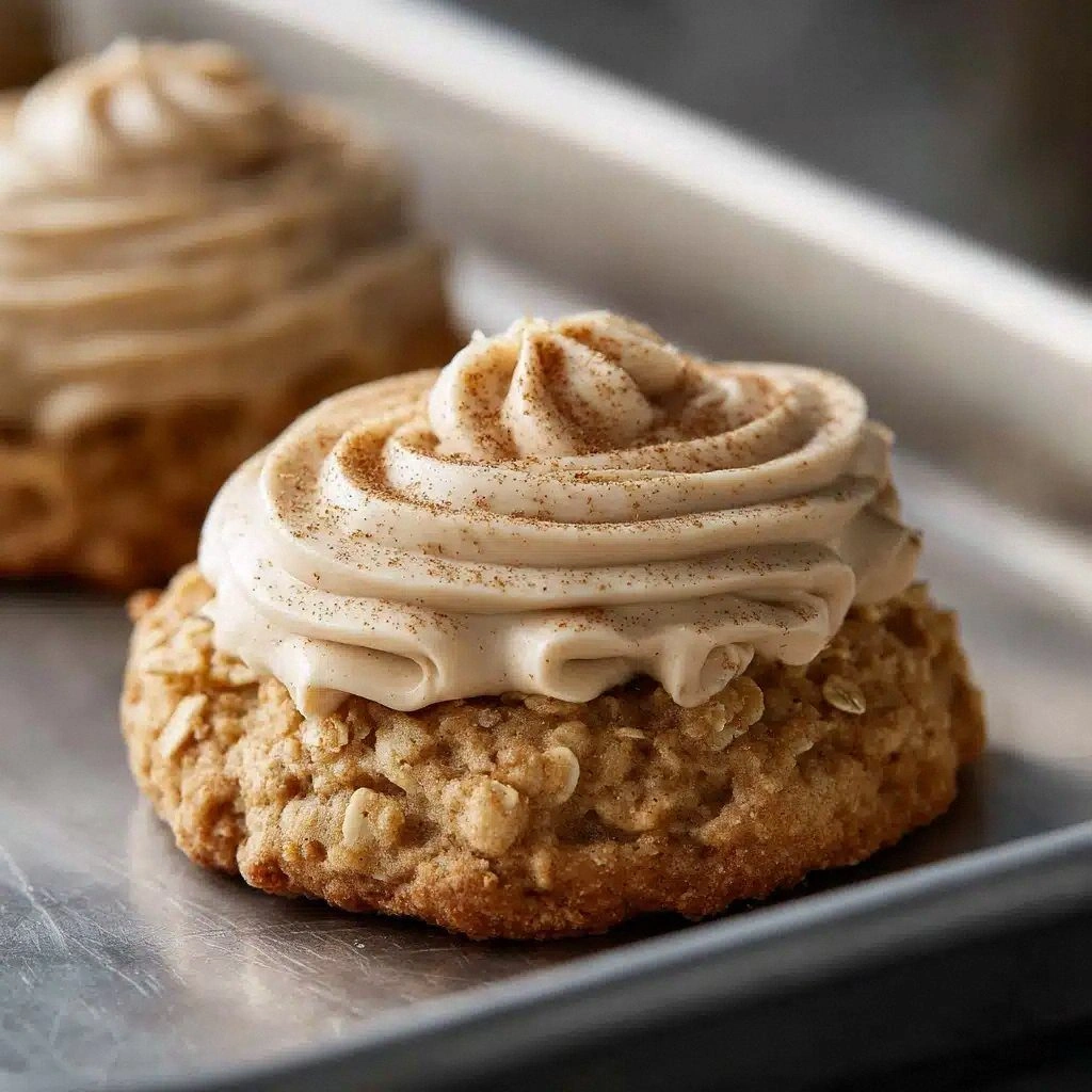 Pumpkin Oatmeal Cookies with C