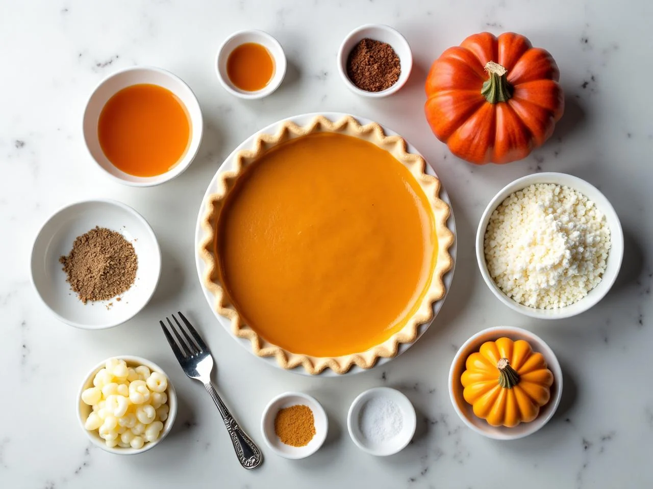Ingredients for Pumpkin Pie