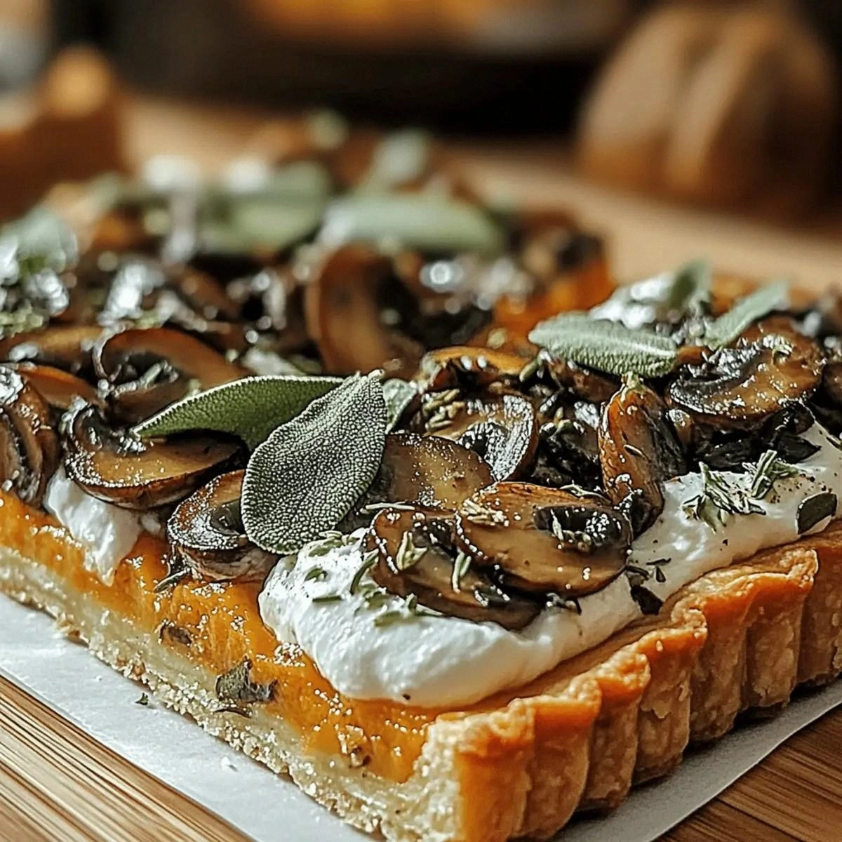 Pumpkin Sage & Mushroom Tart: An Autumn Flavor Sensation