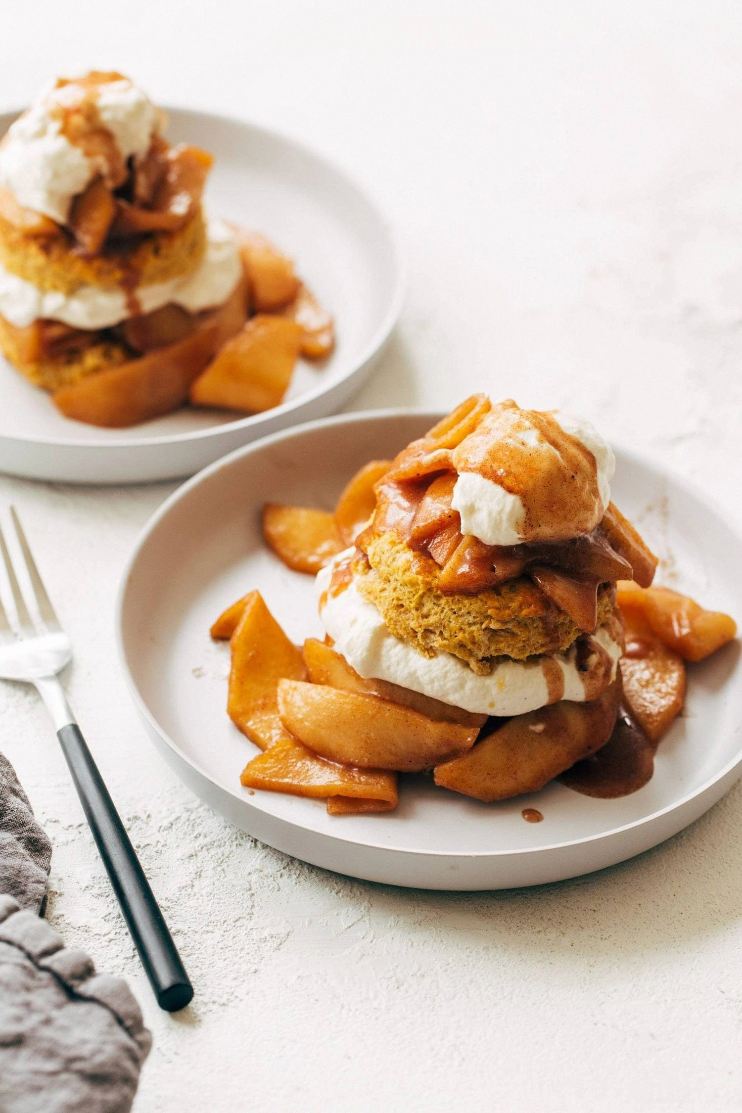 Pumpkin Shortcakes with Cinnam