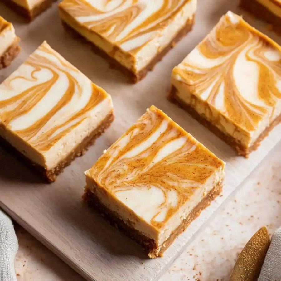 Pumpkin Spice Cheesecake Bars 