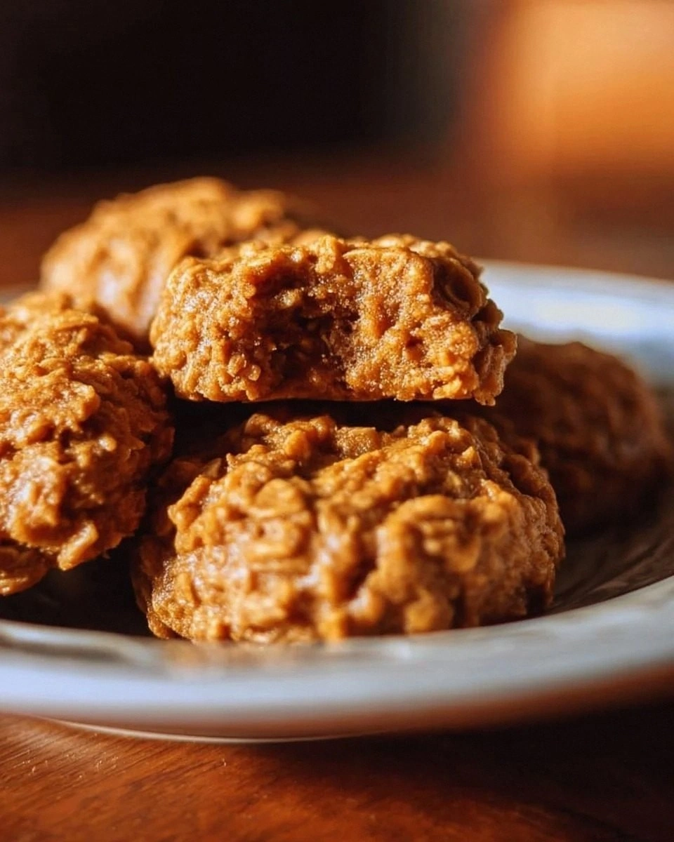 Pumpkin Spice No-Bake Cookies