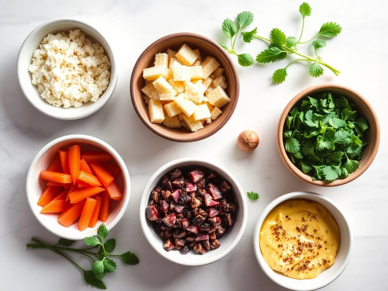 Ingredients for Quiche Lorraine