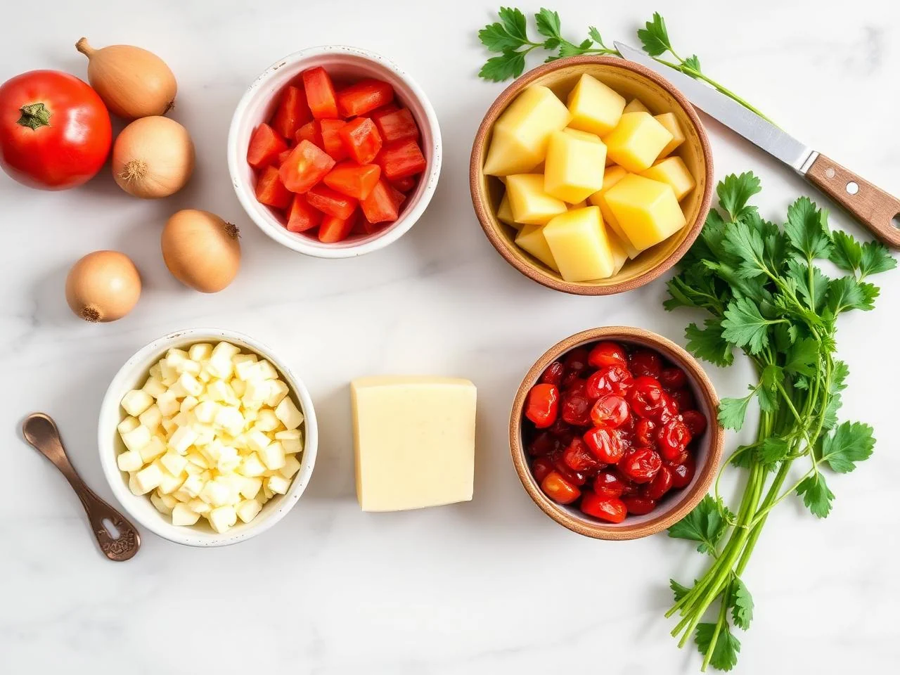 Ingredients for Quiche Lorraine