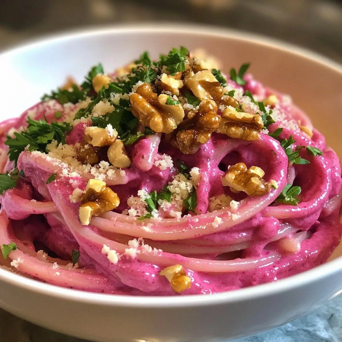 Quick Valentine’s Day Pink Pasta: Creamy Vegan Delight
