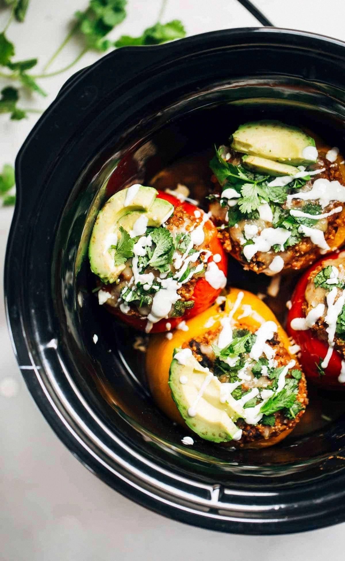 Quinoa Black Bean Crockpot Stu