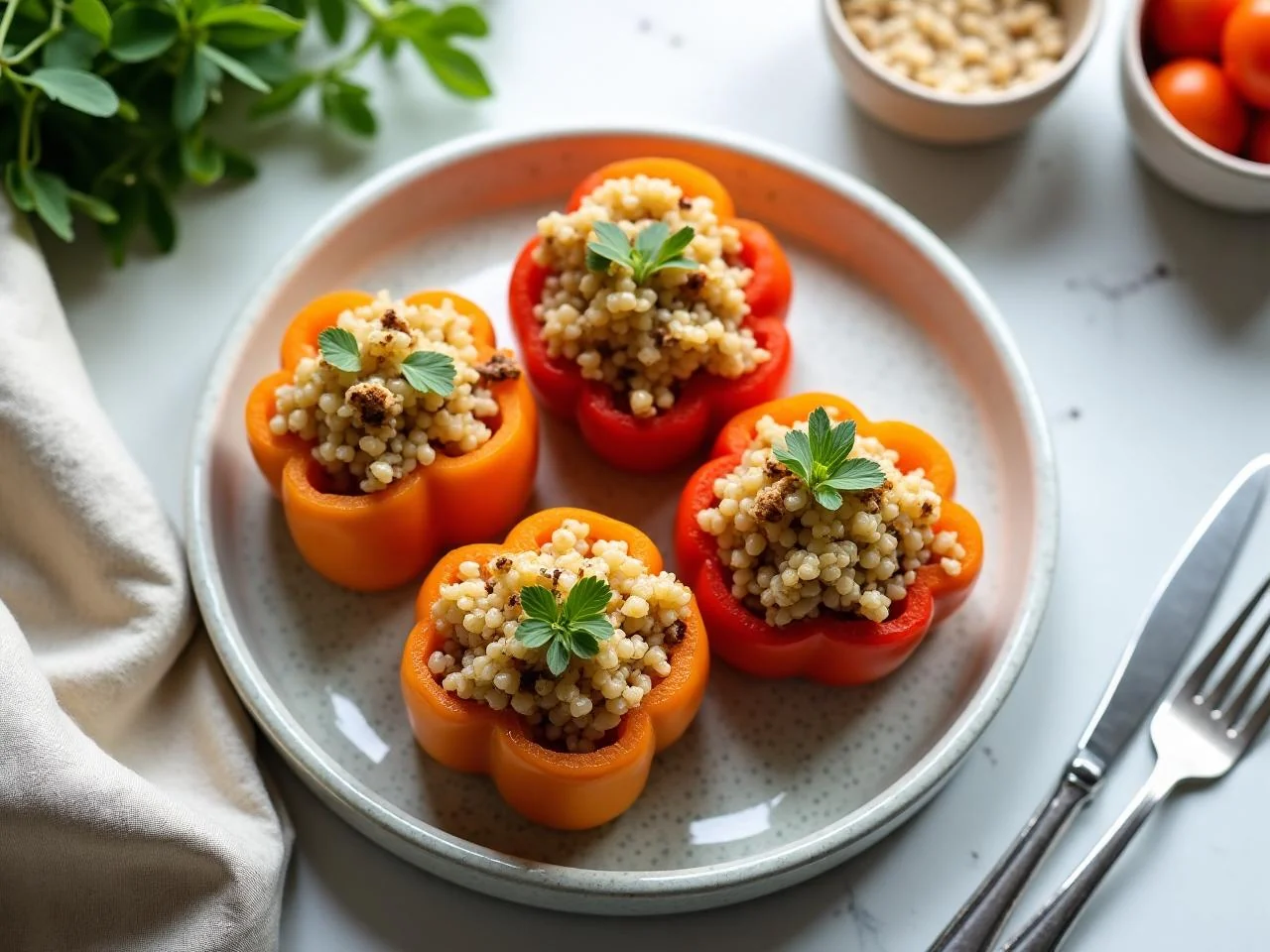 Quinoa Stuffed Bell Peppers