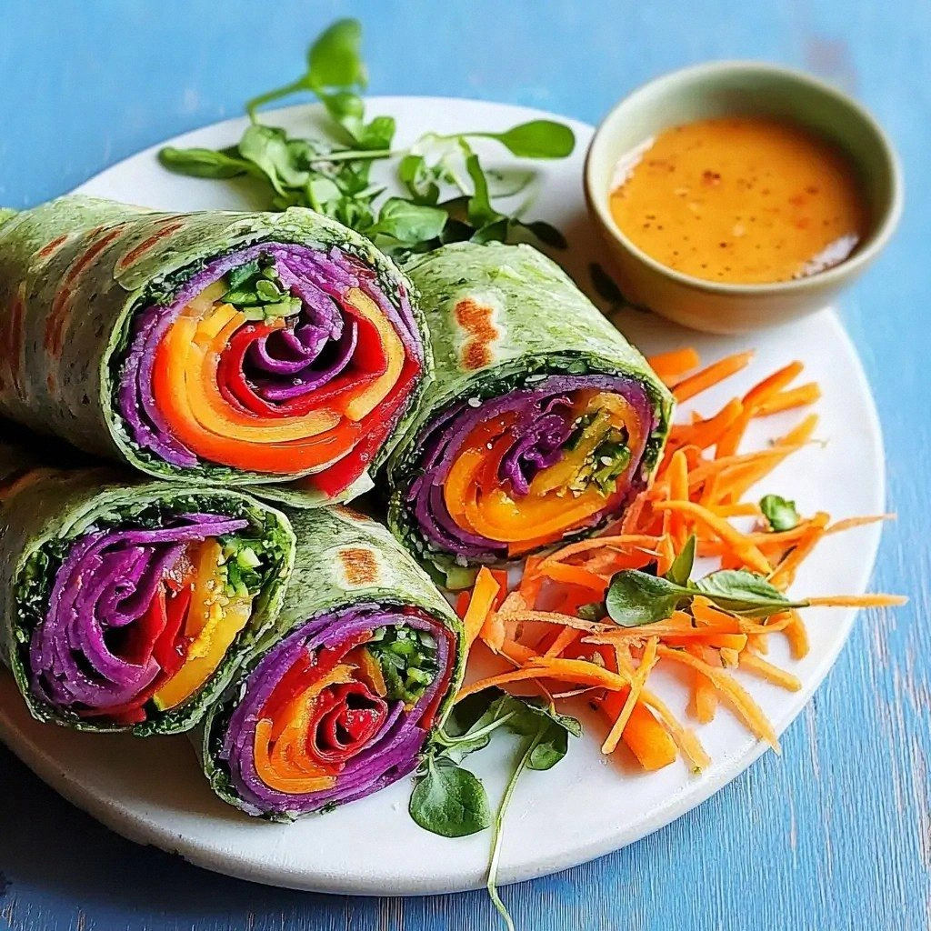 Rainbow Veggie Wraps Recipe