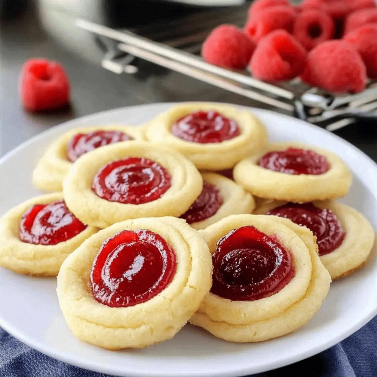 Raspberry Butter Cookies: Swee