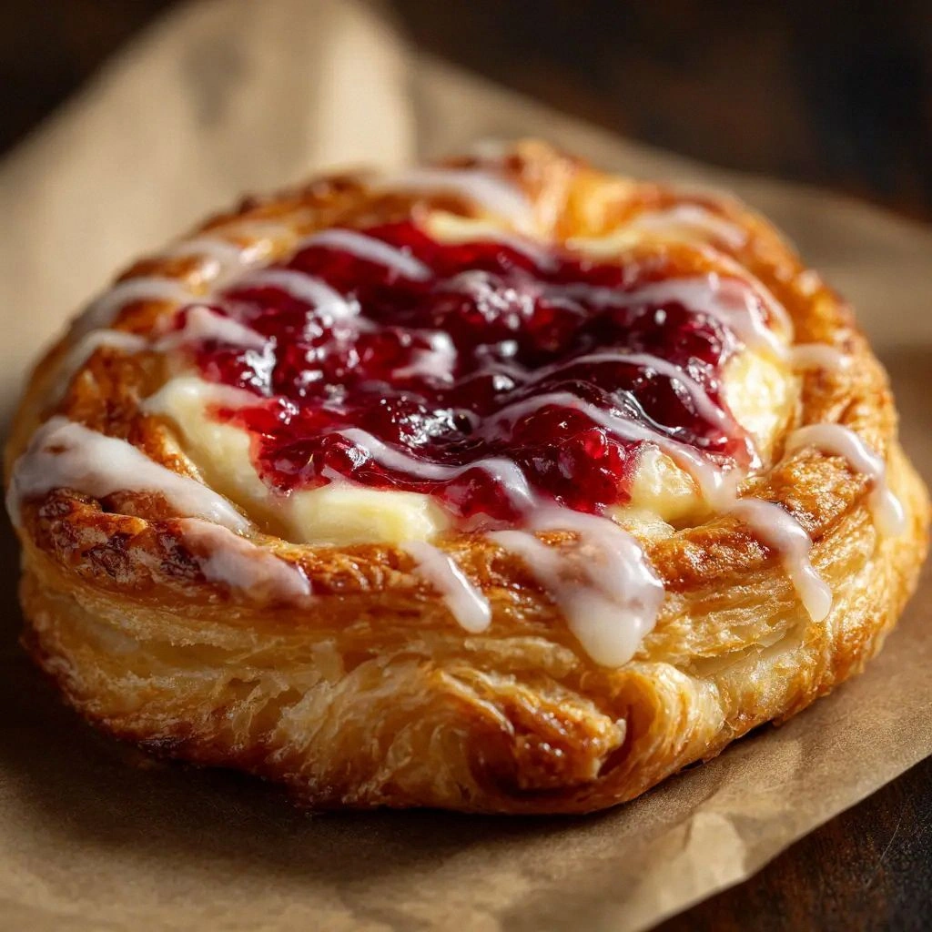 Raspberry Cheesecake Danish: T