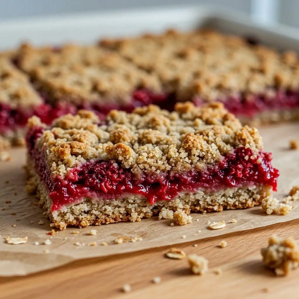 Raspberry Crumble Bars Recipe