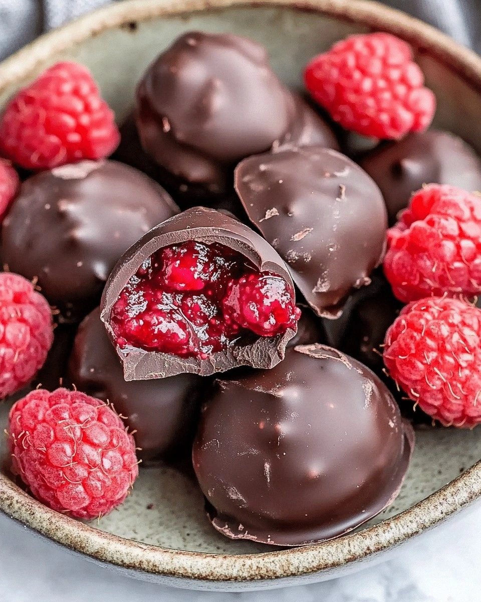 Raspberry Filled Chocolate Bit