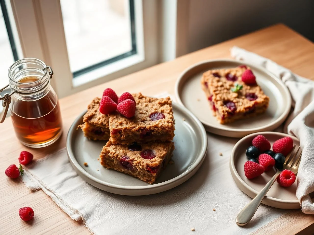 Raspberry Oatmeal Bars